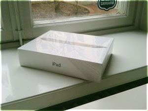 En iPad 2 i sin kartong
