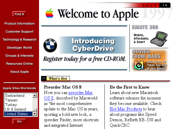 Apple.com 1997