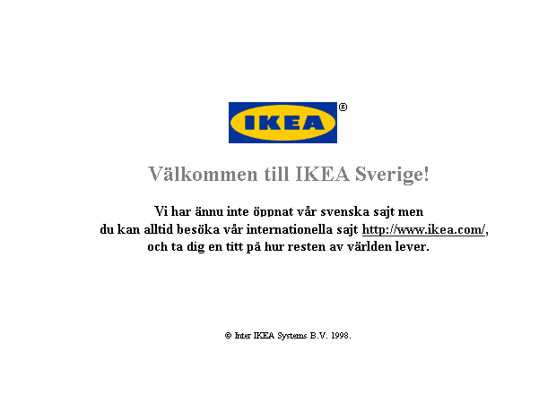 IKEA.se 1998